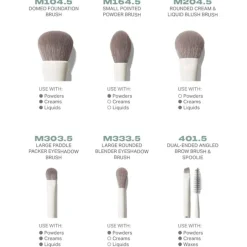 Along for the Glide 6-Piece Travel Brush set