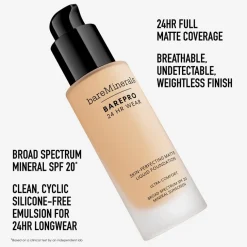 BAREPRO® 24HR Wear Skin-Perfecting Matte Liquid Foundation Mineral SPF 20