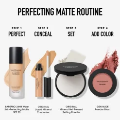 BAREPRO® 24HR Wear Skin-Perfecting Matte Liquid Foundation Mineral SPF 20