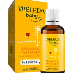 Buikmassage-olie, Voedt en ontspant, met verschillende essentiële oliën