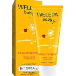 Calendula gezichtscrème, Verzorgt en beschermt de gevoelige babyhuid, hydrateert