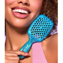Detangling Hair Brush Mini Glitter - Sapphire