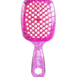 Detangling Hair Brush Mini Glitter - Rose Quartz