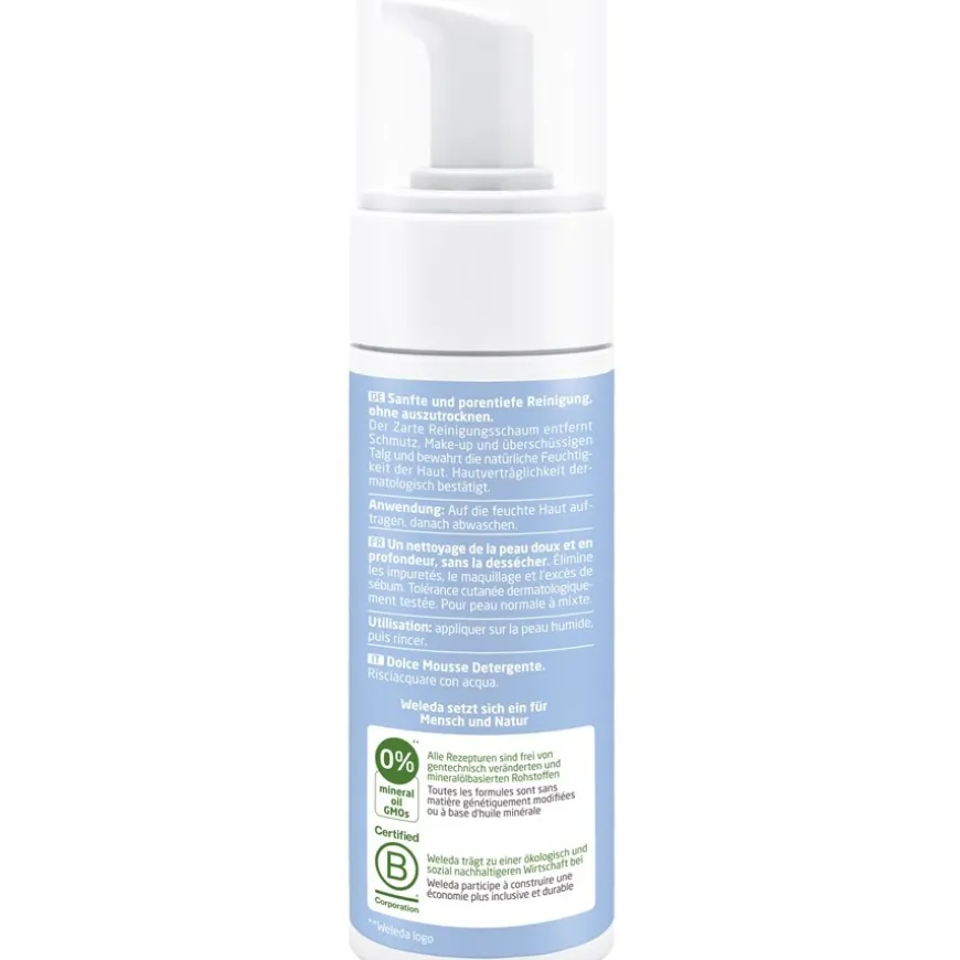 Fijn reinigend schuim, Zachte diepreiniging, verwijdert make-up en talg, houdt vocht vast