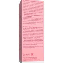 Gevoelige handcrème, Voedt en kalmeert onmiddellijk de gevoelige huid, zonder parfum