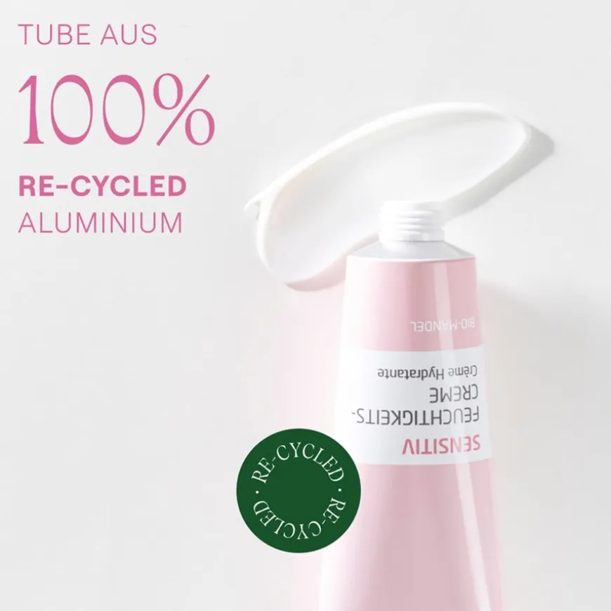 Gevoelige Hydraterende Crème Amandel, Geurvrij met biologische amandelolie voor de gevoelige, droge huid