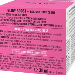 Gloed Boost teintcrème, AHA, hyaluronzuur & organische roos