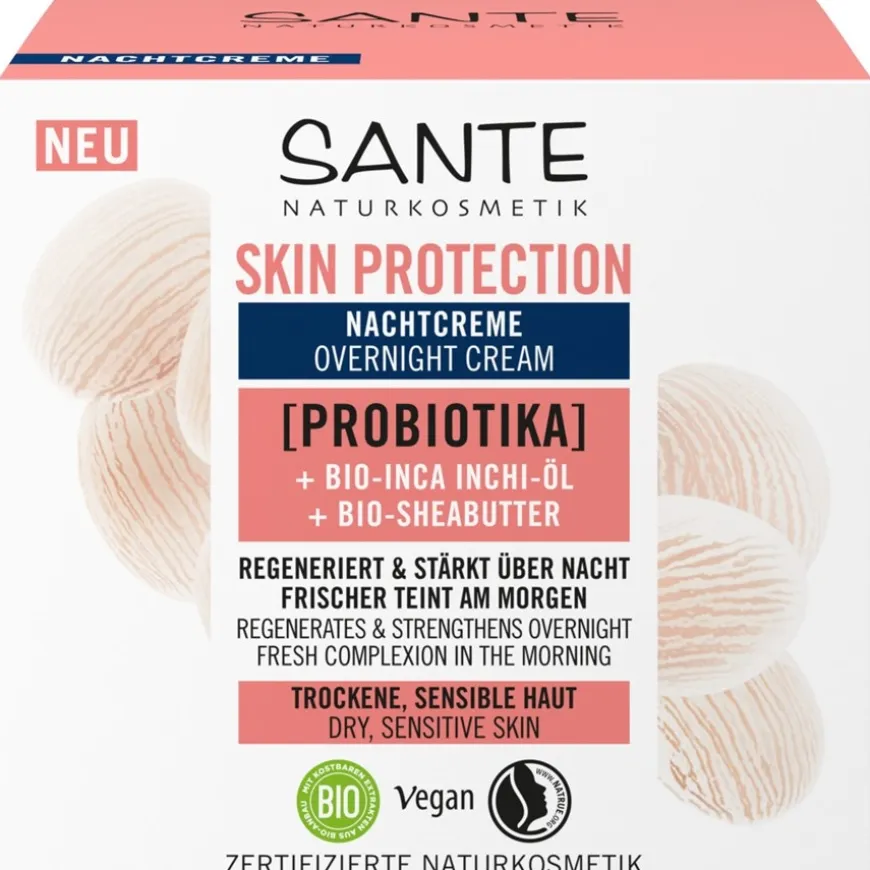 Huidbeschermende Nachtcrème met Probiotica, Biologische Inca Inchi Olie & Biologische Shea Butter