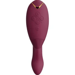 Luxe dubbele stimulator met Pleasure Air-technologie voor de clitoris en vibratie voor de G-Spot, Boradeaux