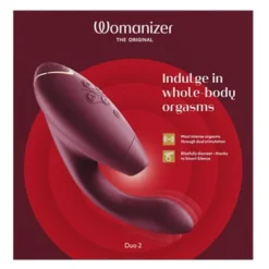 Luxe dubbele stimulator met Pleasure Air-technologie voor de clitoris en vibratie voor de G-Spot, Boradeaux