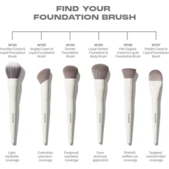 M107 Paddle Cream & Liquid Foundation Brush