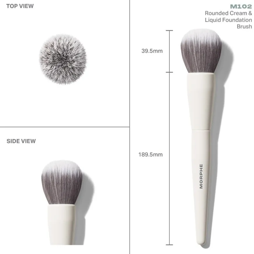 M102 Rounded Cream & Liquid Foundation Brush