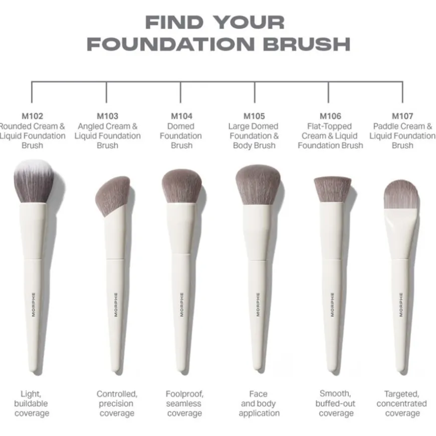 M102 Rounded Cream & Liquid Foundation Brush