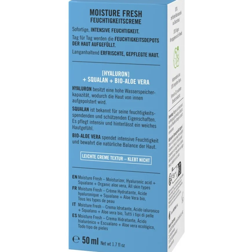Moisture Fresh vochtinbrengende crème met hyaluronzuur, squalaan & biologische aloë vera