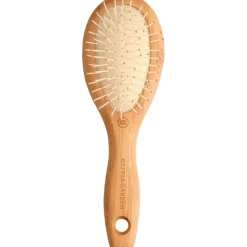 Ontwarrende bamboe borstel met noppende nylon haren