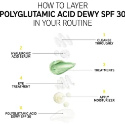Polyglutamic Acid Dewy Sunscreen SPF30