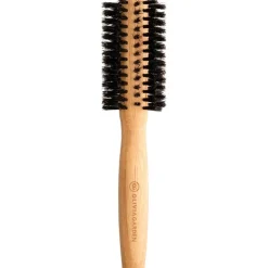 Ronde bamboe borstel met 100% puur everzwijnhaar