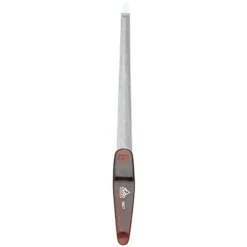 Saffiergevormde vijl, verchroomd, puntig, gebogen, grof/fijn