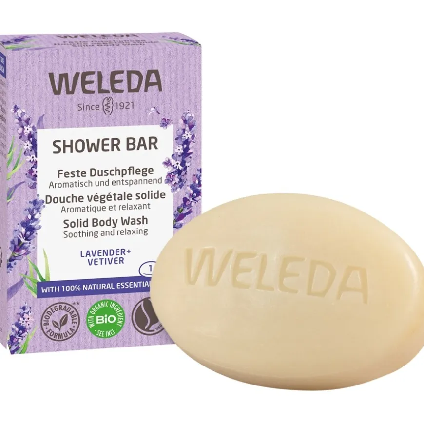 Shower Bar Solid Doucheverzorging Lavendel + Vetiver, Aromatische, ontspannende geur