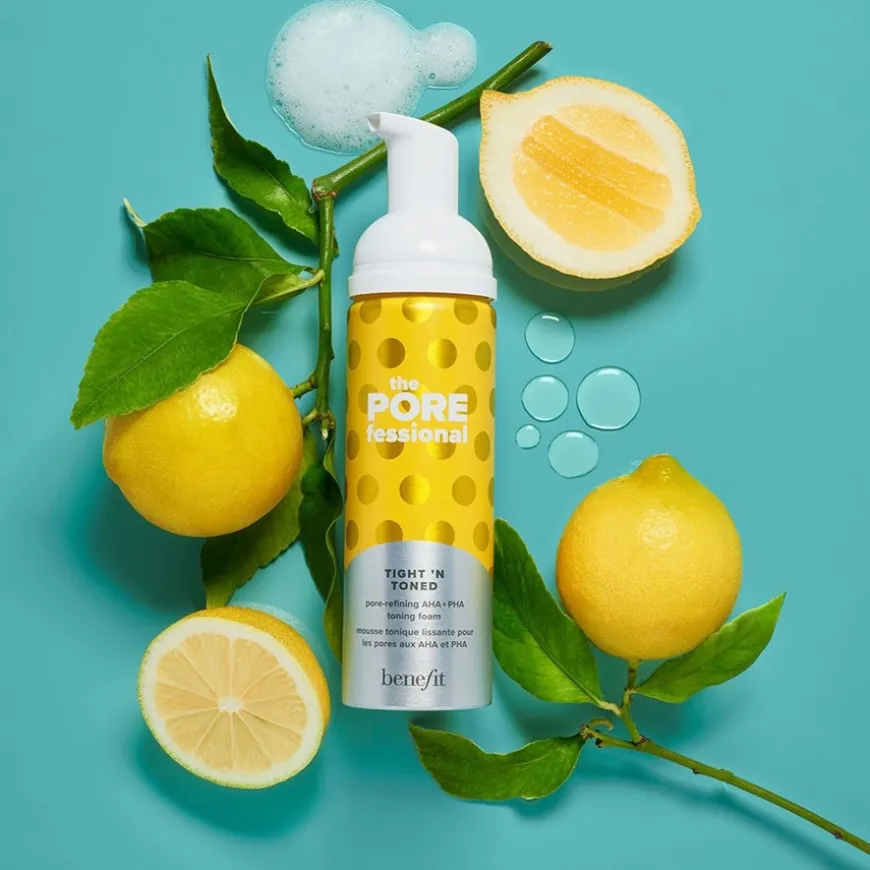 Tight 'n Toned - Poriënverfijnende schuimtoner met AHA+PHA