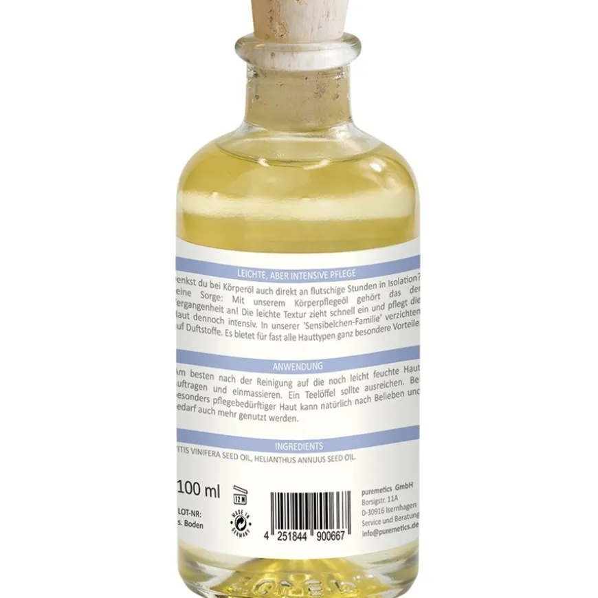 Verzorgende body oil Overgevoelige huid