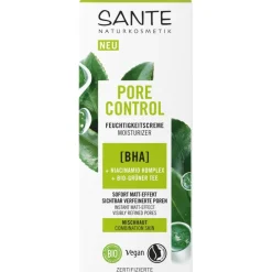 Vochtinbrengende crème tegen poriën met BHA, niacinamide complex & organische groene thee